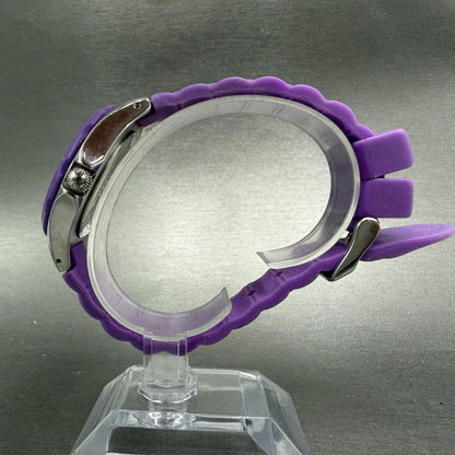 Invicta Angle Watch Women 38mm White Dial Steel Daydate Purple 0702 New battery6