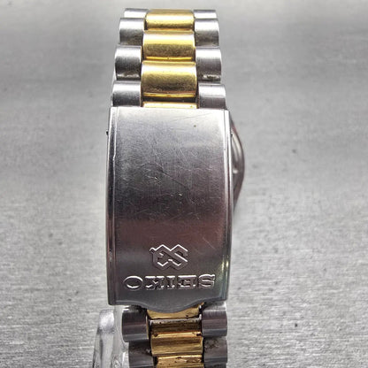 Seiko President Watch Men 36mm Gold Dial Two Tone Daydate 5Y23-8A61 New Battery7