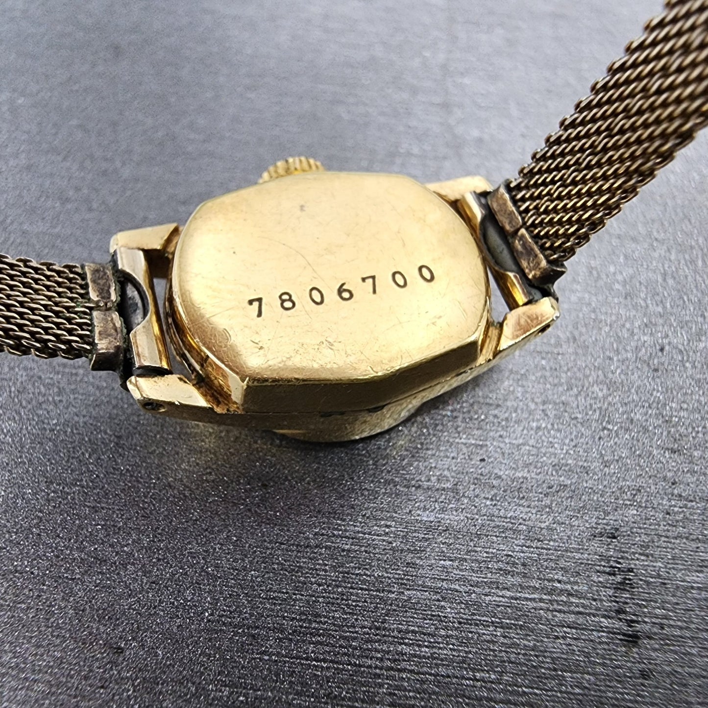 Seiko Watch Women 15mm White Dial Gold Plated Manual Wind Round 100180 Runs9