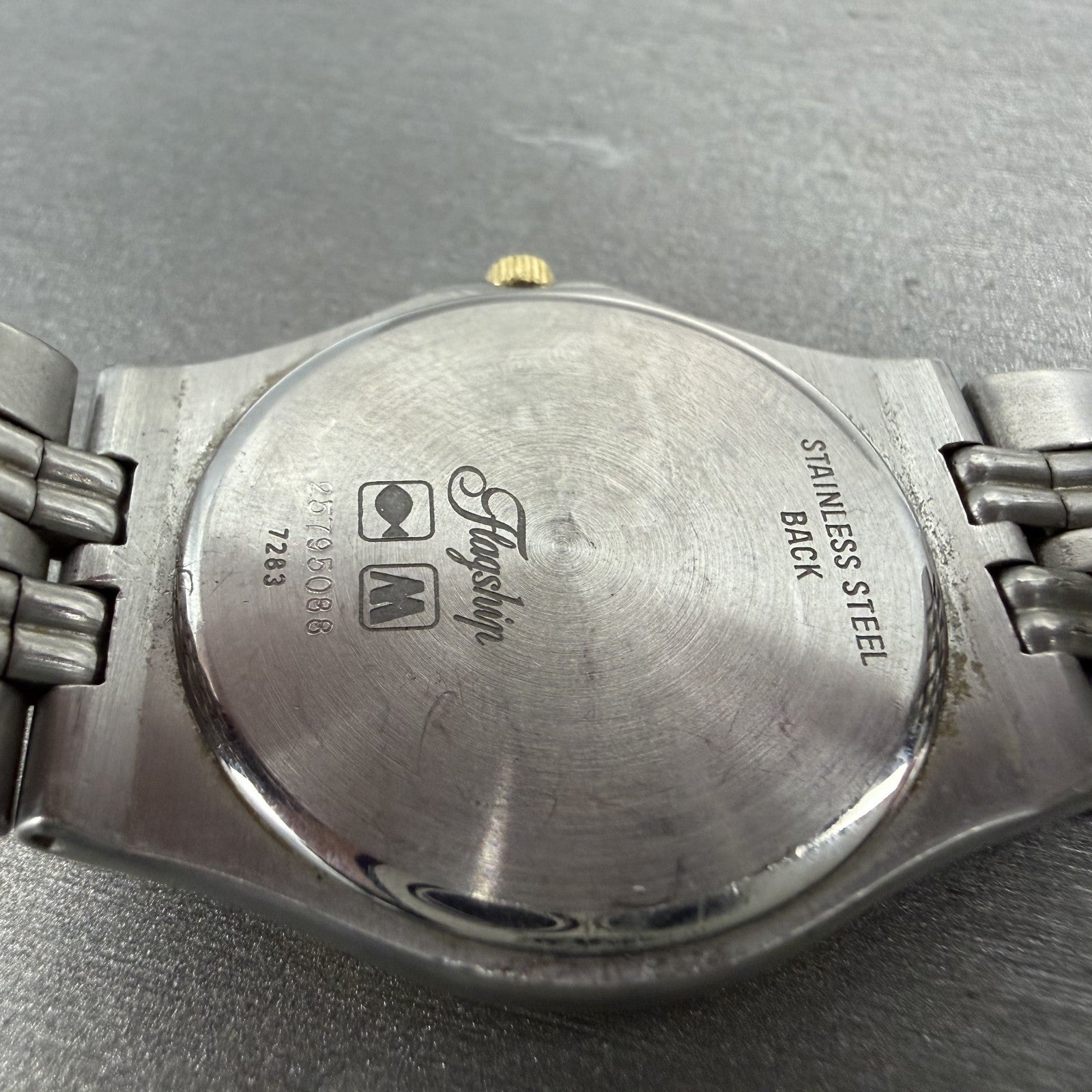 Longines Master Piece Watch Men 32 Gold Dial Two Tone Date Round 7283 New batt9