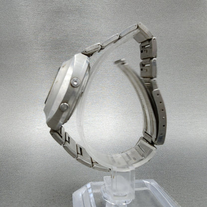 Orient Digital Watch Men 39mm Silver Tone LCD 62060140 VTG JDM PARTS7