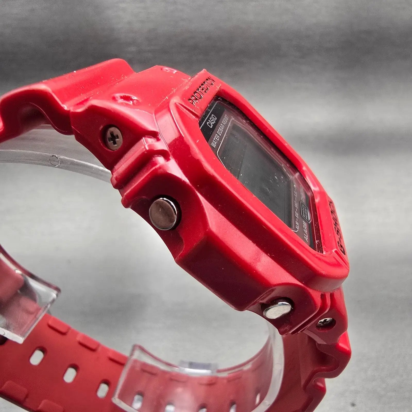 Casio G-Shock GLX-5600 Watch Men 44mm Red Alarm Chronograph G-Lide New Battery3