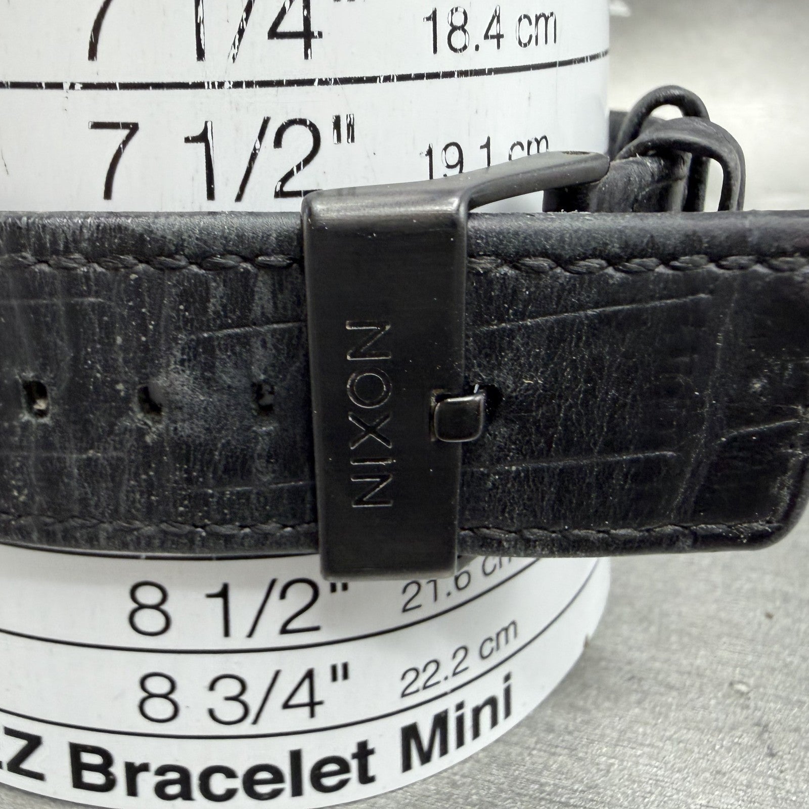 Nixon Sentry Chrono Watch Men 42mm Gray Dial Black Tone Date Round New Battery10