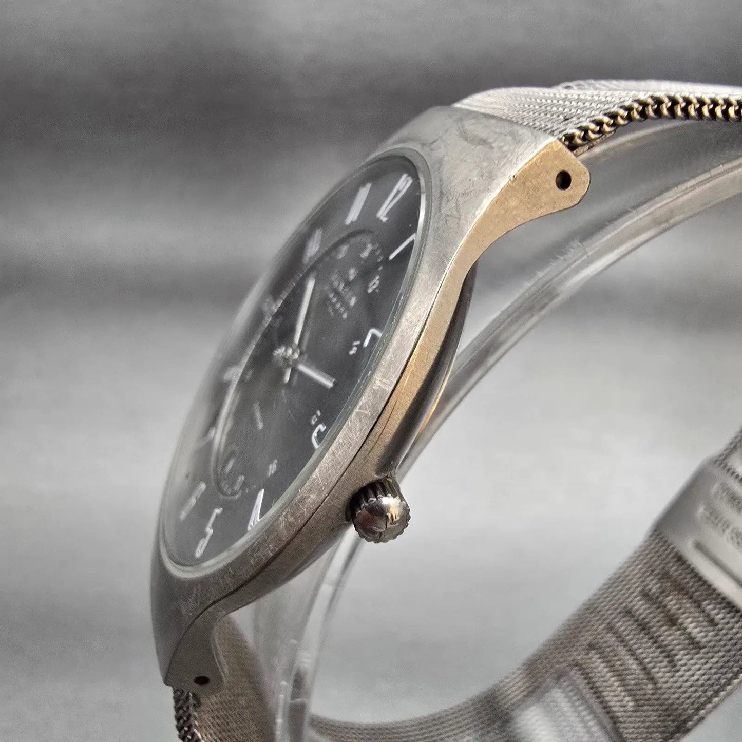 Skagen Sundby Watch Men 37mm Gray Dial Titanium Date 233XLTTM New Battery2