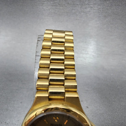 Nivada Watch Women 23mm Gold Dial Gold Tone Round N5700 PARTS5