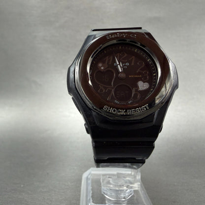 Casio Baby-G BGA-102 Watch Women 39mm Analog Digital Black Alarm Chrono New Batt5