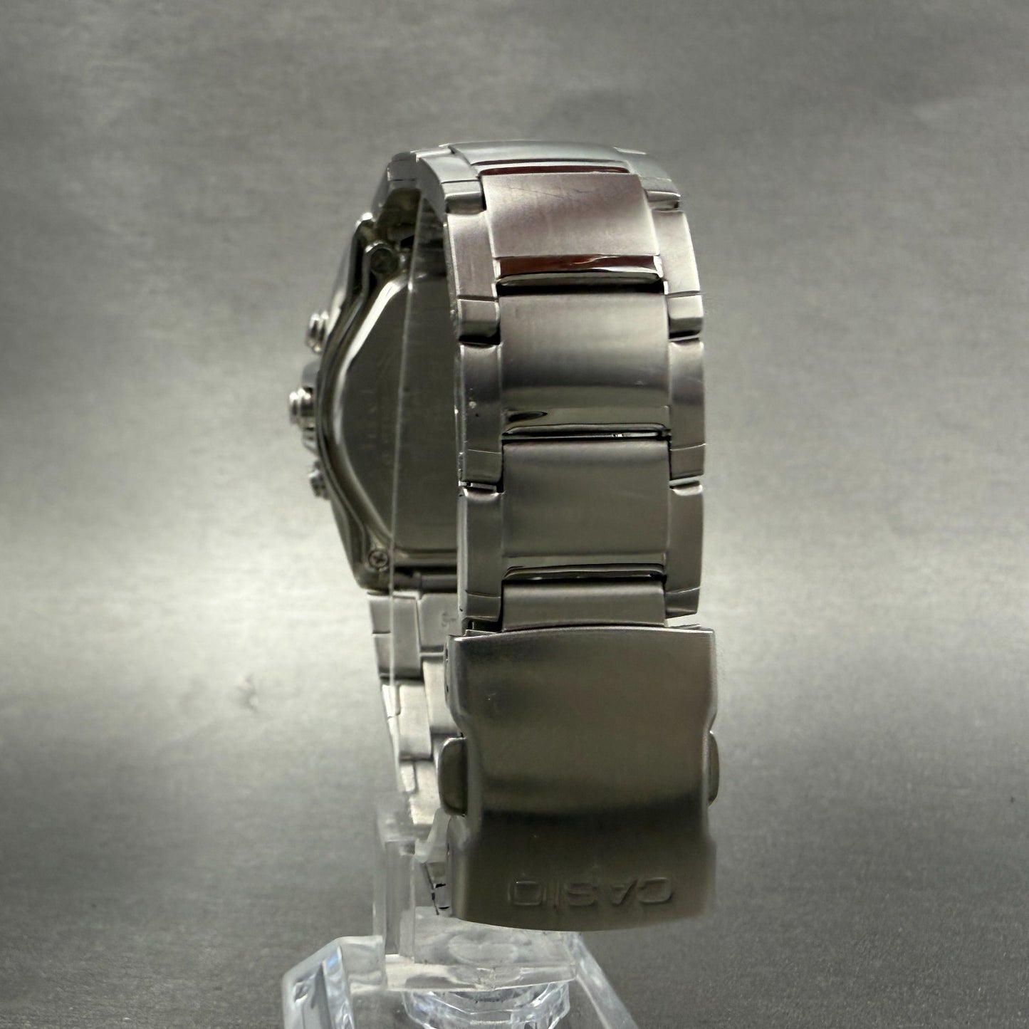Casio Edifice EFA-120 Watch Men 38mm Analog Digital Steel Rectangle New Battery7