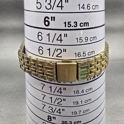 Seiko Watch Women 23mm White Dial Gold Tone Daydate Round 7N83-0011 New Battery9
