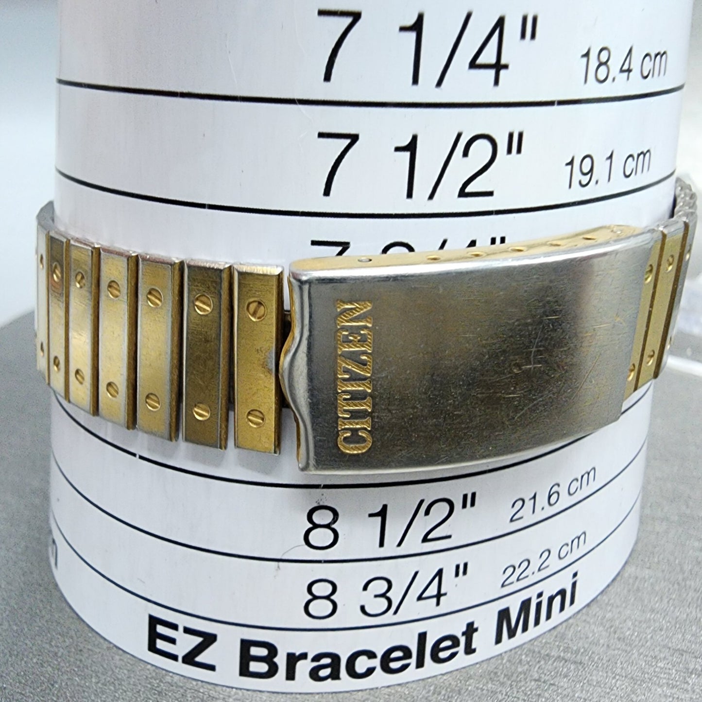 Citizen Robot Space Watch Men 33mm Analog Digital Gold Tone Rectangle READ!!! B111