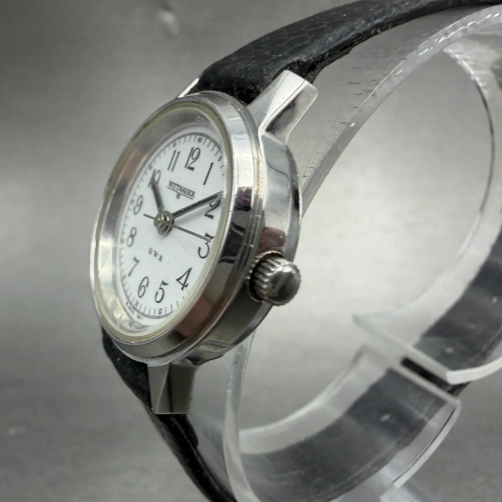 Wittnauer QWR Watch Women 23mm White Dial Silver Tone Round BL9623 5611 New batt2