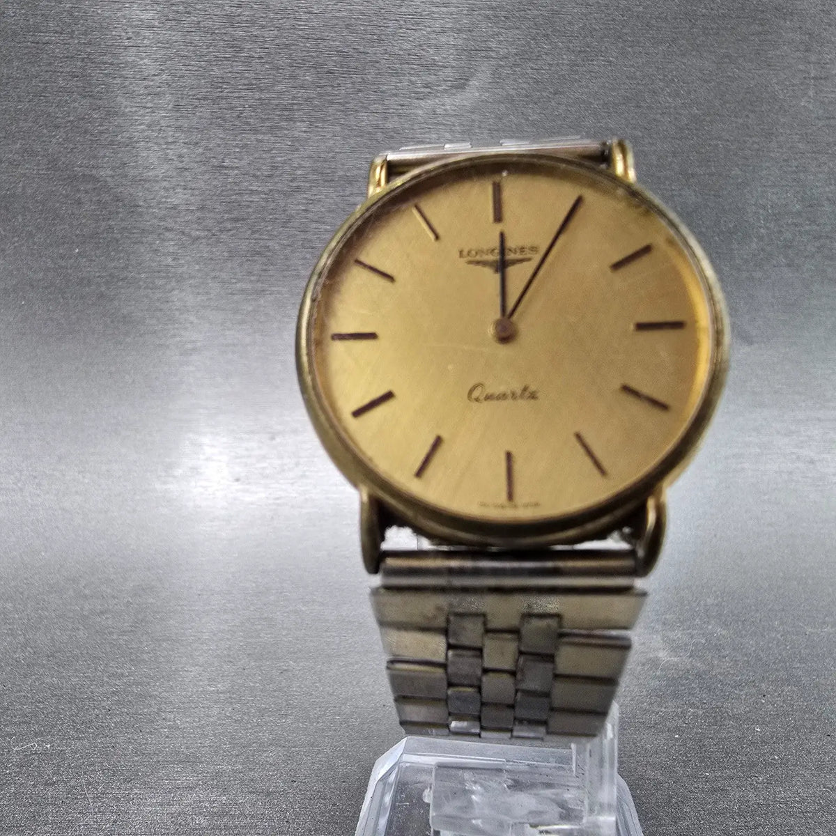 Longines Watch Men 32mm Gold Dial  Gold Tone Round 6799 VTG Caliber L150.4 PARTs6