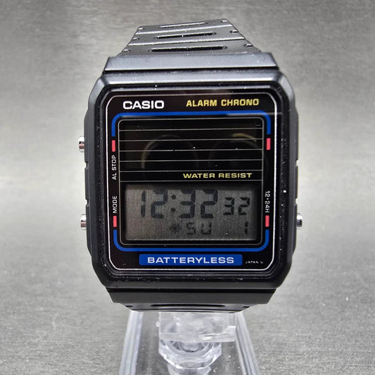 Casio FB-90W Watch Men 31mm Black Chronograph Alarm READ!!! Daydate VTG0