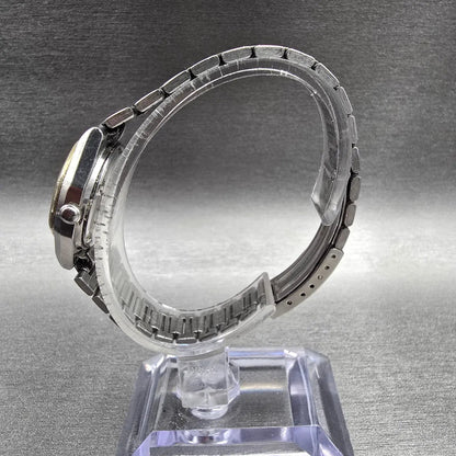 Seiko SQ Watch Women 24mm White Dial Two Tone Daydate Round 5423-0140 New Batt6
