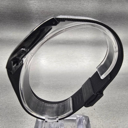 Skagen Denmark Watch Men 37mm Black Dial Titanium Date Round 233XLTMB New Batt T6