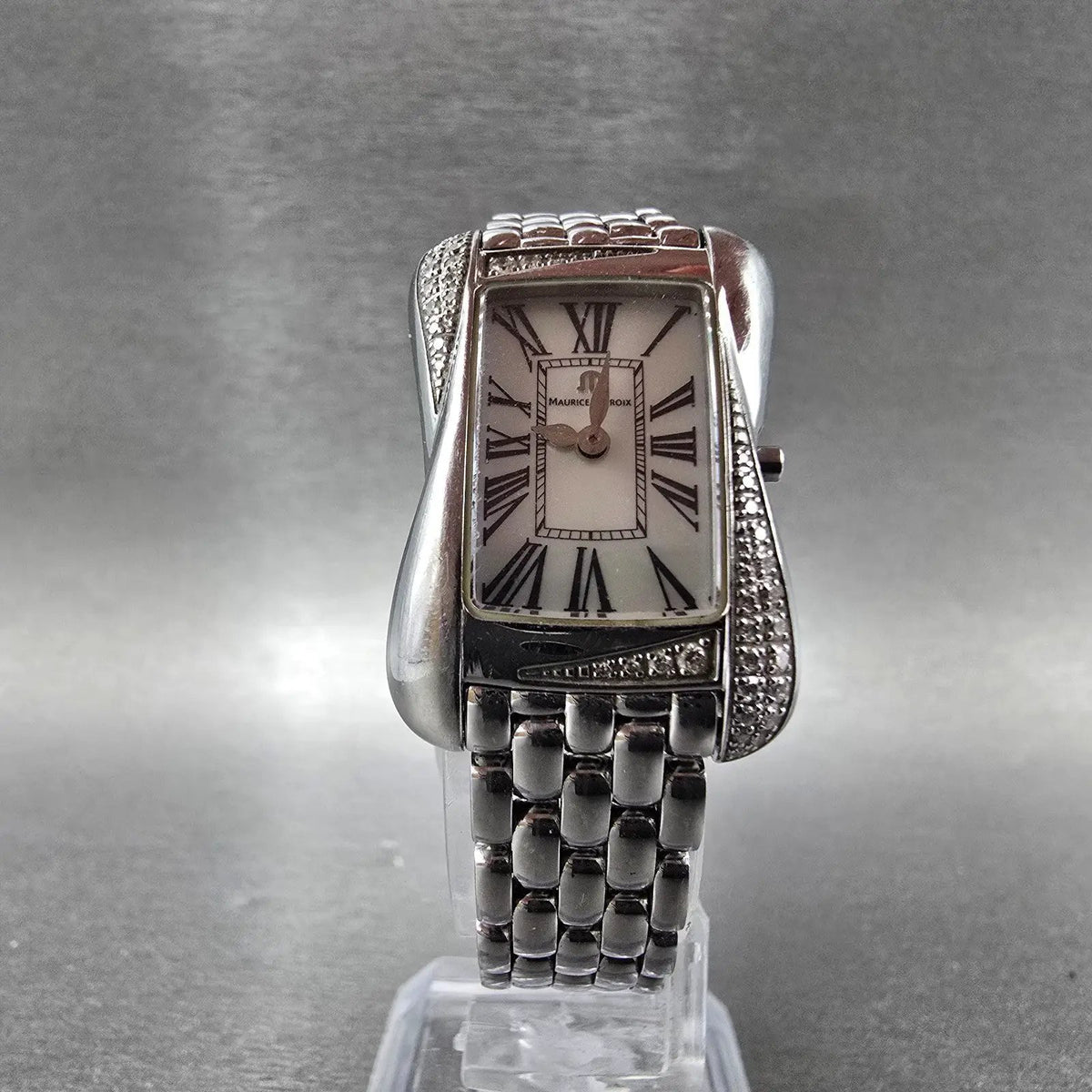 Maurice Lacroix Divina Watch Women 22mm MOP Dial Steel Diamond DV5011 PARTS6