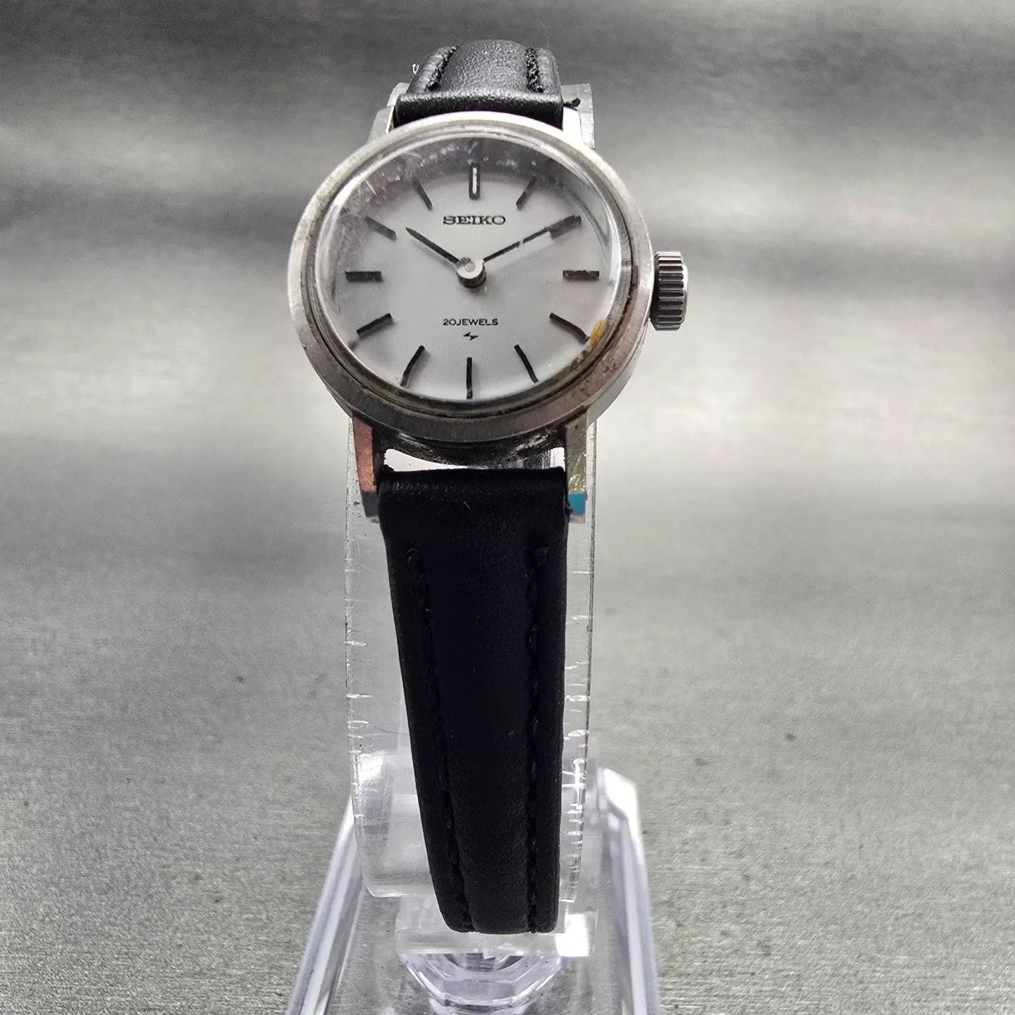Seiko Watch Women 20mm Silver Dial Silver Tone Manual 17-0380 Vintage Works5