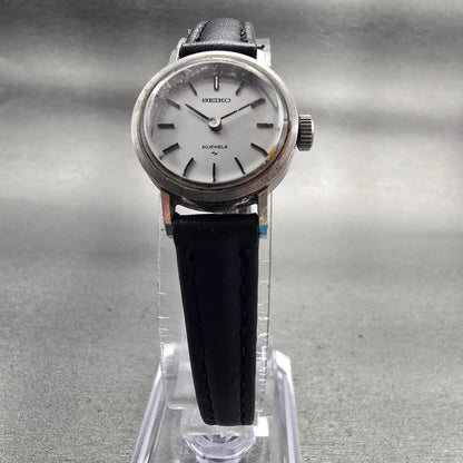 Seiko Watch Women 20mm Silver Dial Silver Tone Manual 17-0380 Vintage Works5
