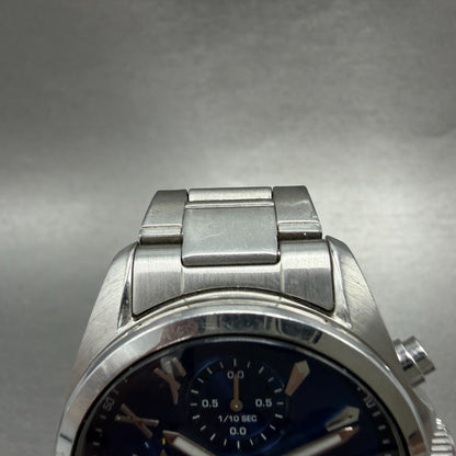 Seiko Wired Chronograph Watch Men 40mm Blue Dial Silver Tone Date New Battery4
