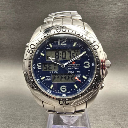 Citizen Promaster Navitach Watch Men 42mm Blue Dial Chrono C460-Q01563 New Batt0