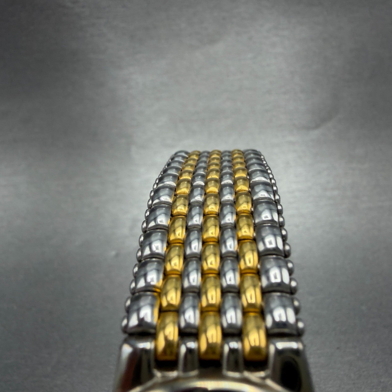 Bulova Watch Men 33mm Champagne Dial Two Tone Date Round New Battery Bracelet4