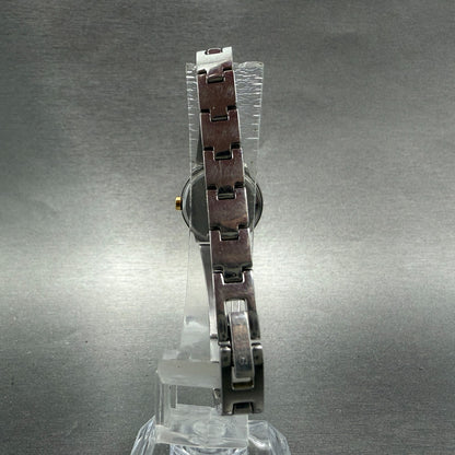 Seiko Watch Women 20mm White Dial Two Tone Round 1N00-0GM0 New Battery Vintage7