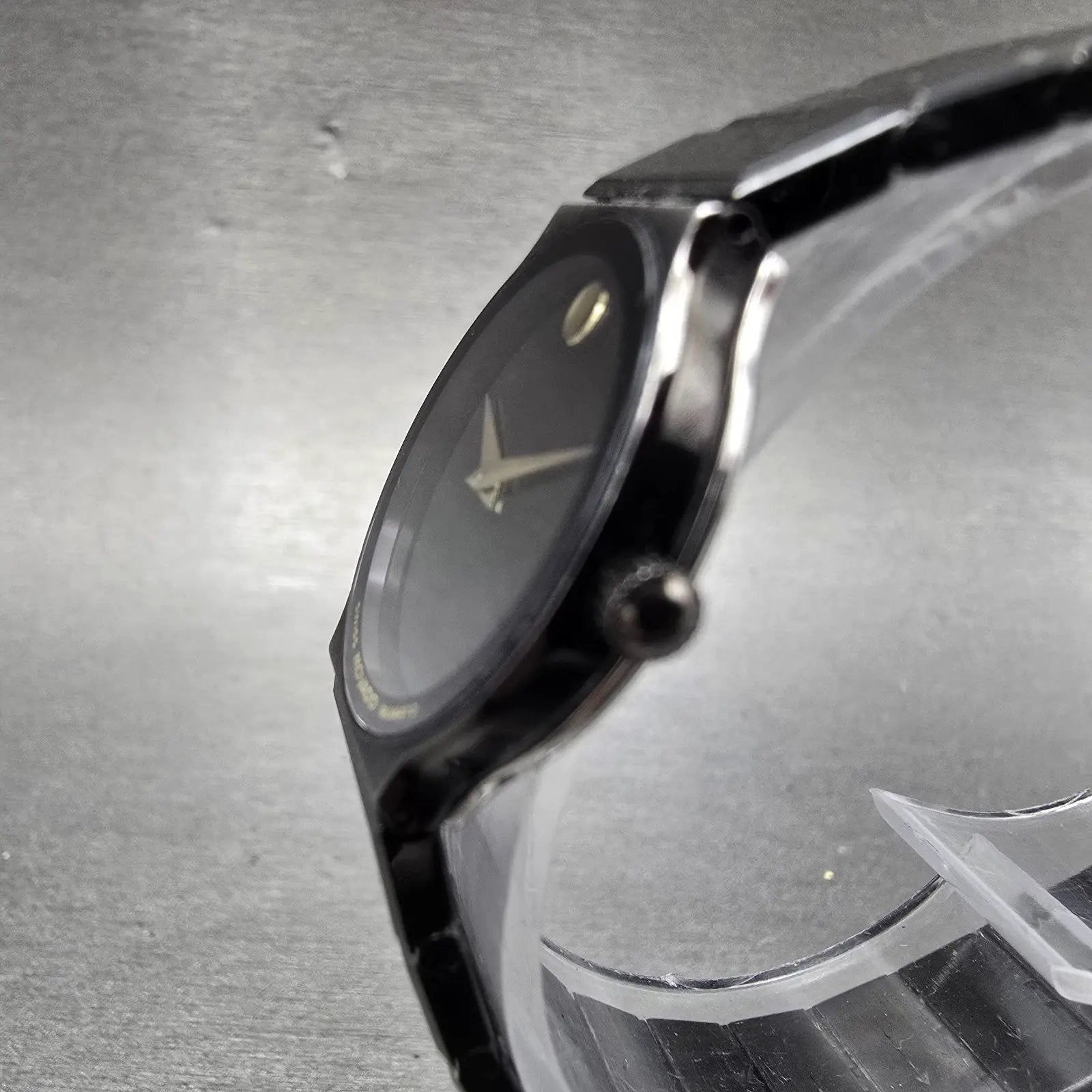 Movado Museum Watch Women 23mm Black Dial Black Tone Round 84.C6.881.2A New Batt2