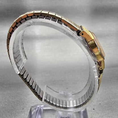 Seiko Watch Women 18mm Brown Dial Gold Tone Oval 1400-7379 Vintage New Battery8