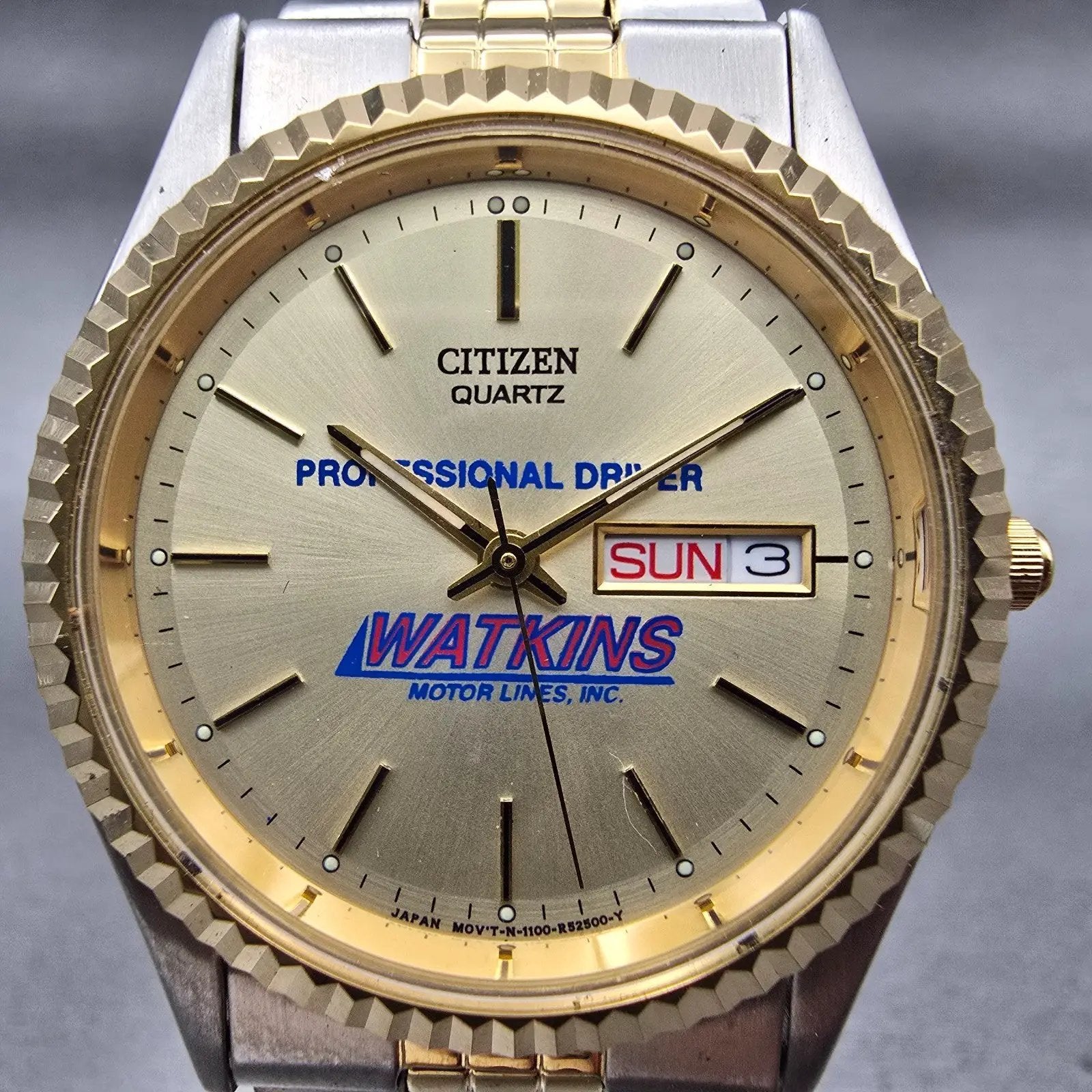 Citizen President Watch Men 35mm Champagne Dial Two Tone 1102-R12535 New Battery1