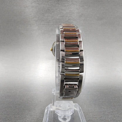 Seiko Avenue Watch Women 22mm White Dial Two Tone Round 1F21-0H60 New Battery