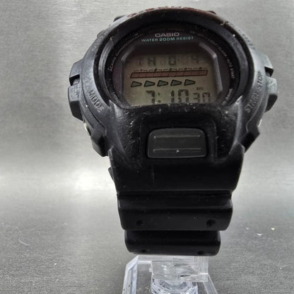 Casio G-Shock DW-6600 Watch Men 50mm Black Red Chronograph Alarm New Batt VTG5