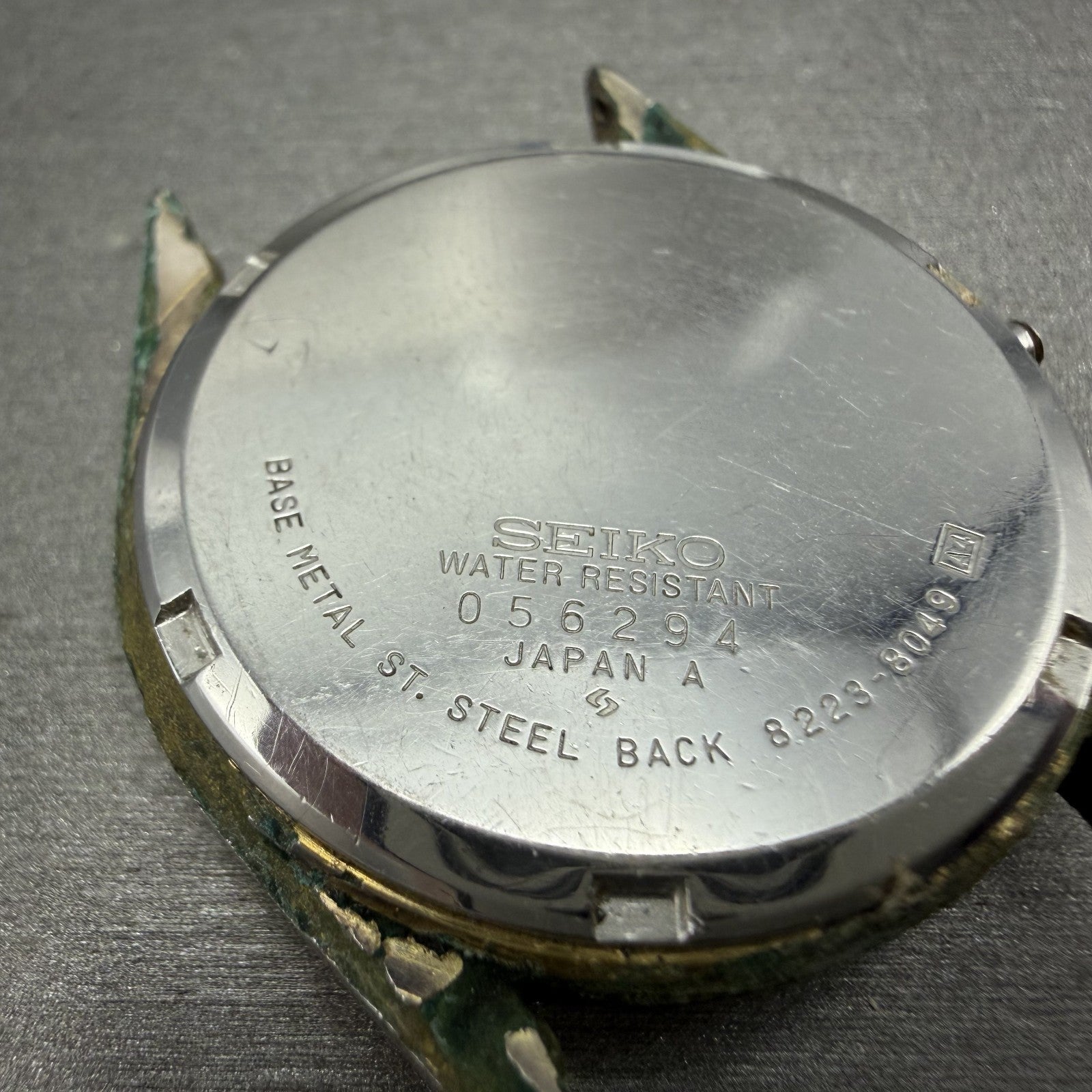 Seiko SQ Railroad Approved Watch Men 34mm White Dial Gold Tone Daydate VTG PARTS7