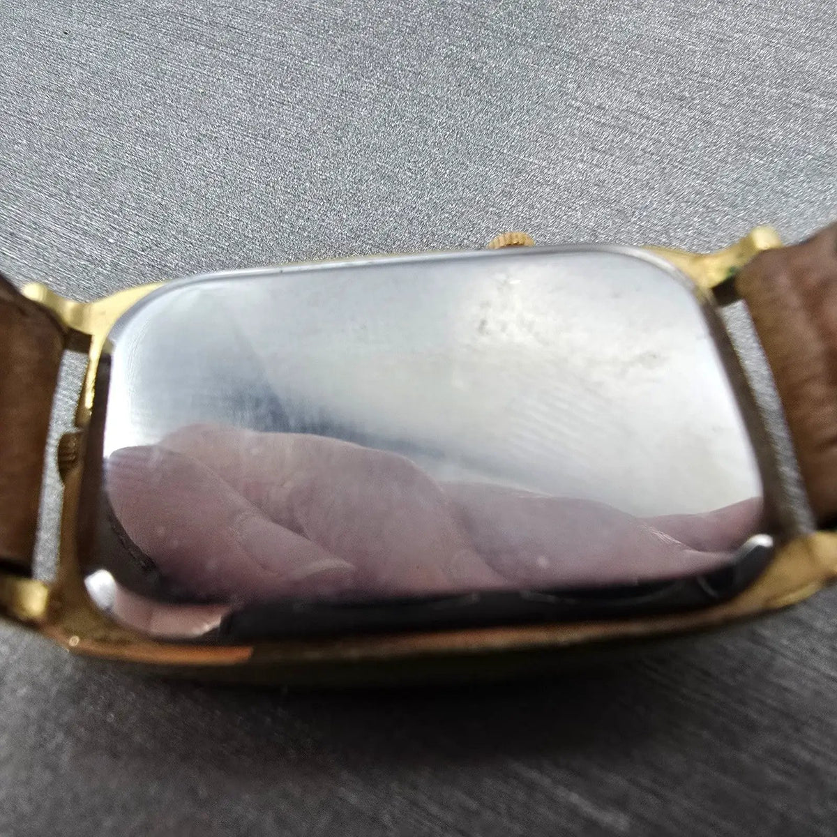 Orvis Dual Time Watch Women 23mm White Dial Gold Tone Rectangle New Battery GT9