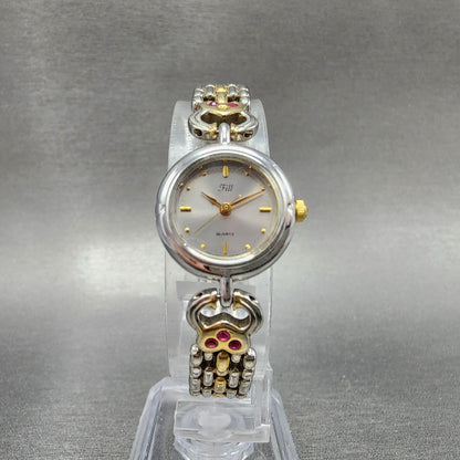 Citizen VEGA Watch Women 19mm Gray Dial Two Tone Round Crystal Accents New Batt6