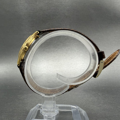 Seiko Watch Women 25mm Champagne Dial Gold Tone Date Round V782-6E50 New Battery6
