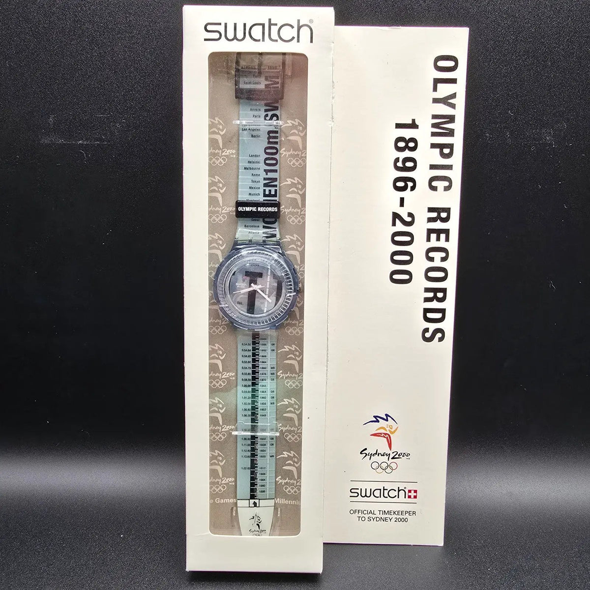 Swatch Scuba 200 Touch Pad Watch Men 38mm Blue Sydney 2000 Olympic SDZ104 NOS1