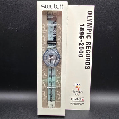 Swatch Scuba 200 Touch Pad Watch Men 38mm Blue Sydney 2000 Olympic SDZ104 NOS1
