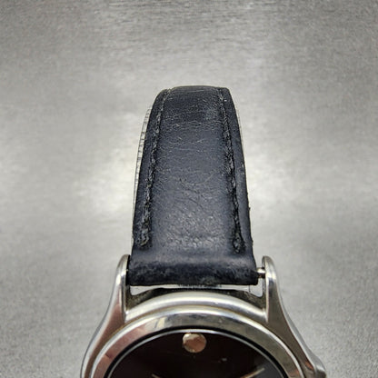 Movado Museum Watch Women 28mm Black Dial Steel Round New Battery 84E408234