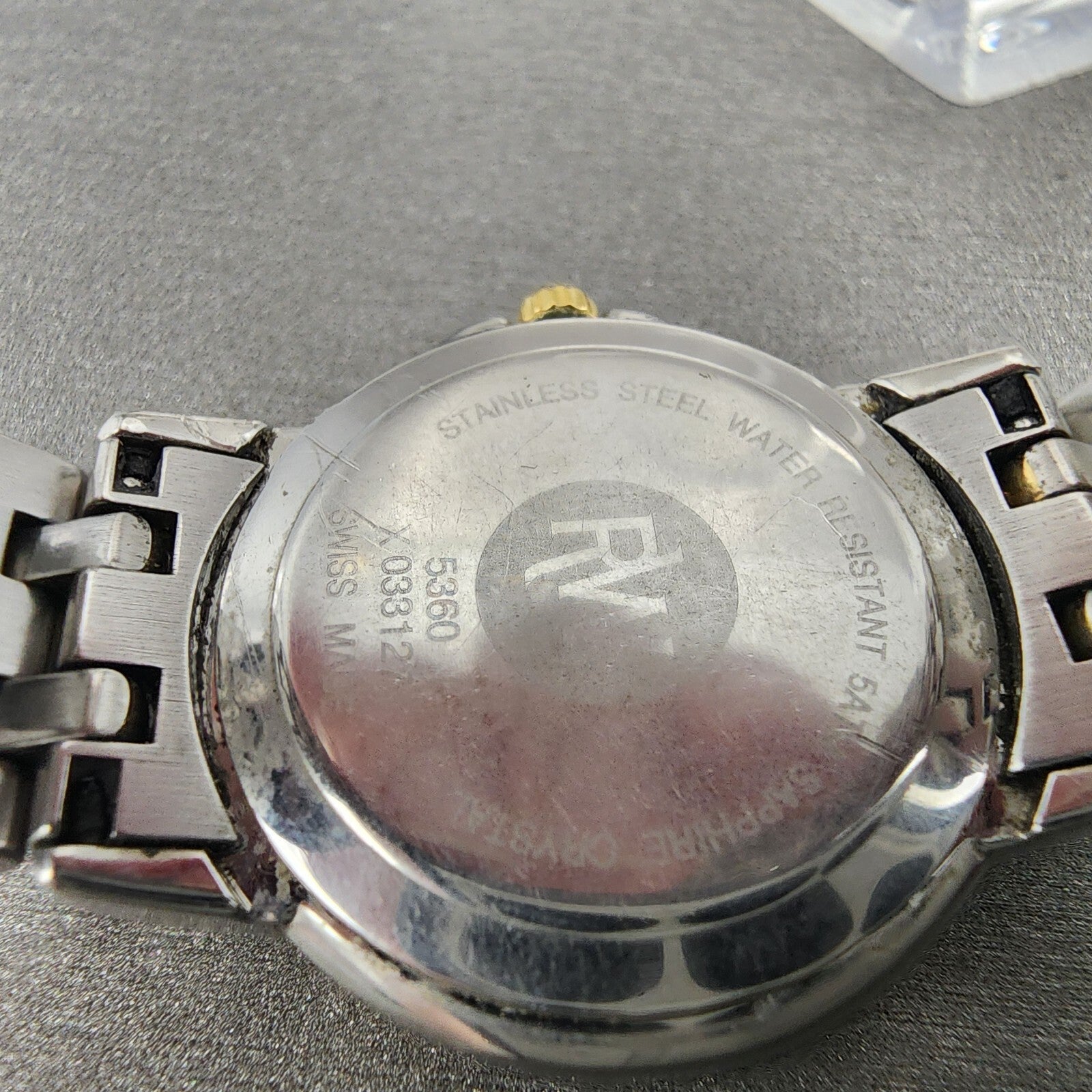 Raymond Weil Tango Watch Women 28mm Blue Dial Two Tone Date Round 5360 New Batt9