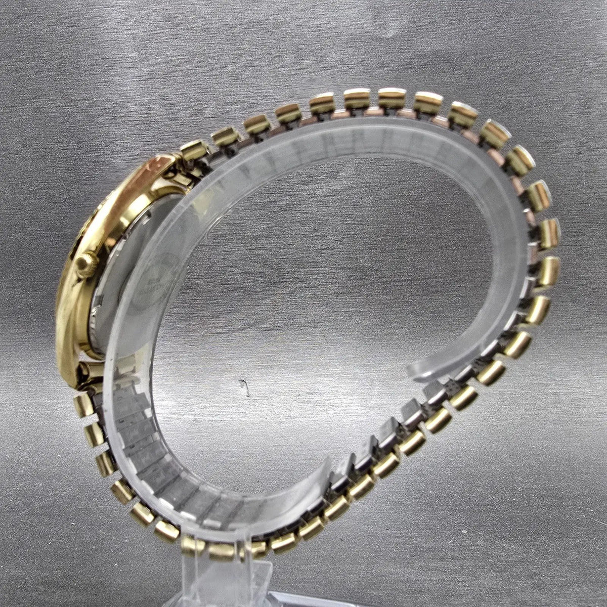 Wittnauer President Watch Men 35mm Gold Dial Gold Tone Daydate Round 9555 PARTS7