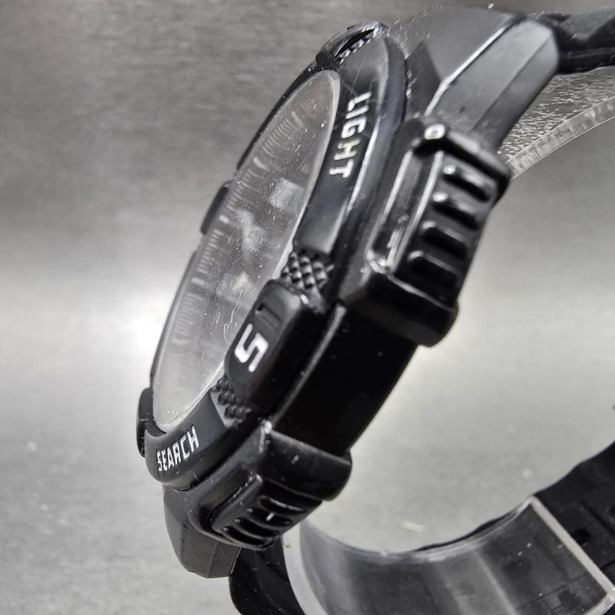 Casio AQ-S800W Watch Men 42mm Black Dial Black Chronograph Alarm Solar Works2