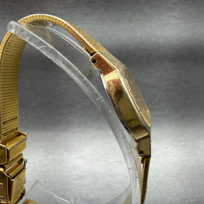 Seiko Watch Women 16mm Champagne Dial Gold Tone 2C20-5389 New Battery Vintage3