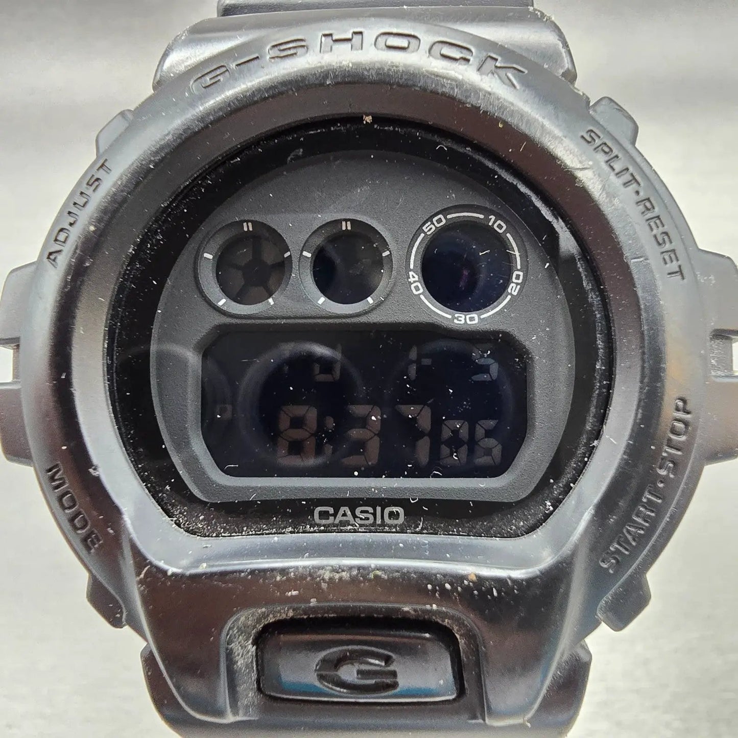 Casio G-Shock DW-6900BB Watch Men 50mm Black Dial Black Chrono Alarm New Battery1