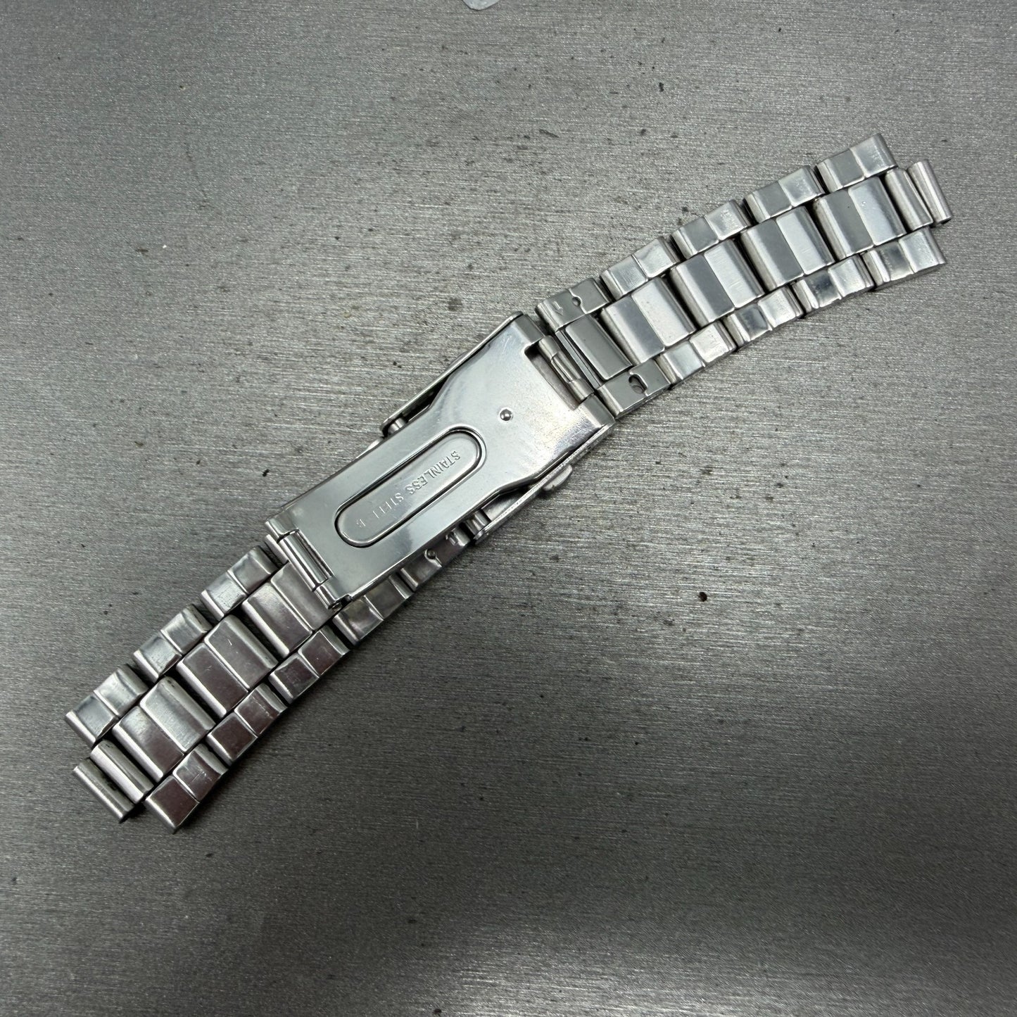 Seiko ALBA Watch Men 36mm White Dial Two Tone Date Round 7N42-0AD0 New Battery12