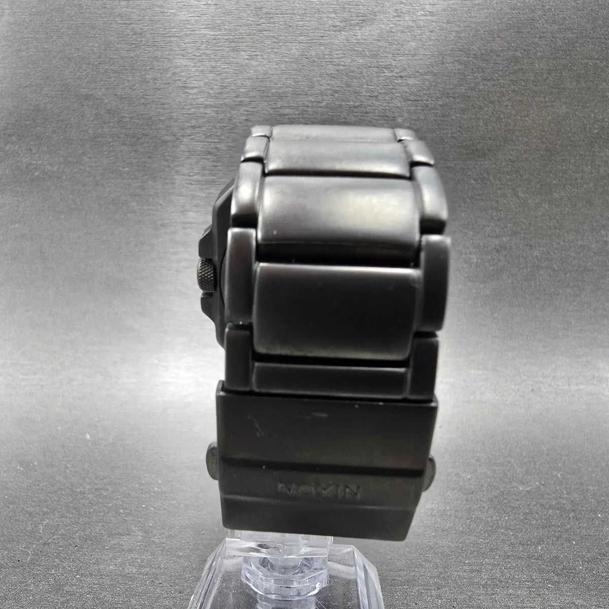 Nixon The Platform Watch Men 41mm Black Dial Black Tone Octagon New Battery7