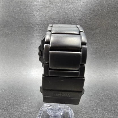 Nixon The Platform Watch Men 41mm Black Dial Black Tone Octagon New Battery7