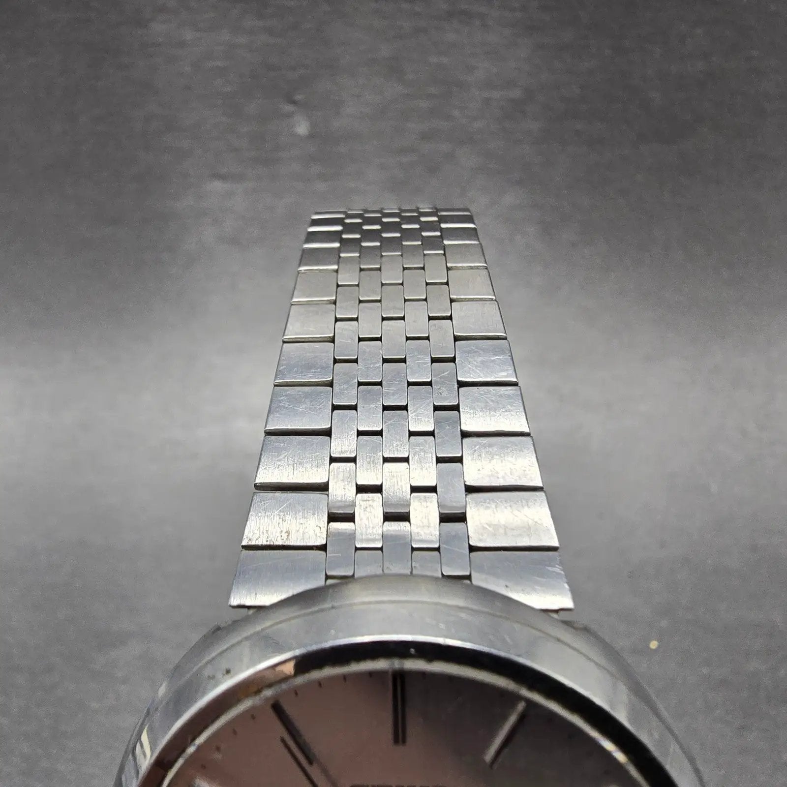 Seiko Emblem Watch Men 35mm Silver Dial Silver Tone Round 4120-9000 New BatteryK4