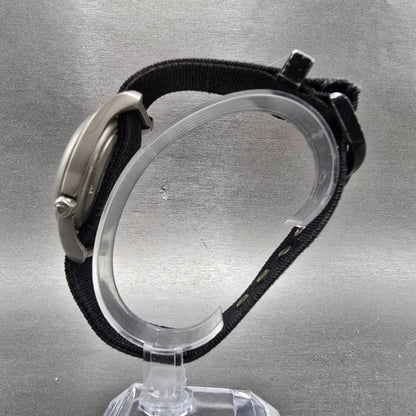 Bertucci A2-T watch Men 40mm Black Dial Titanium Date Round Nato New battery6