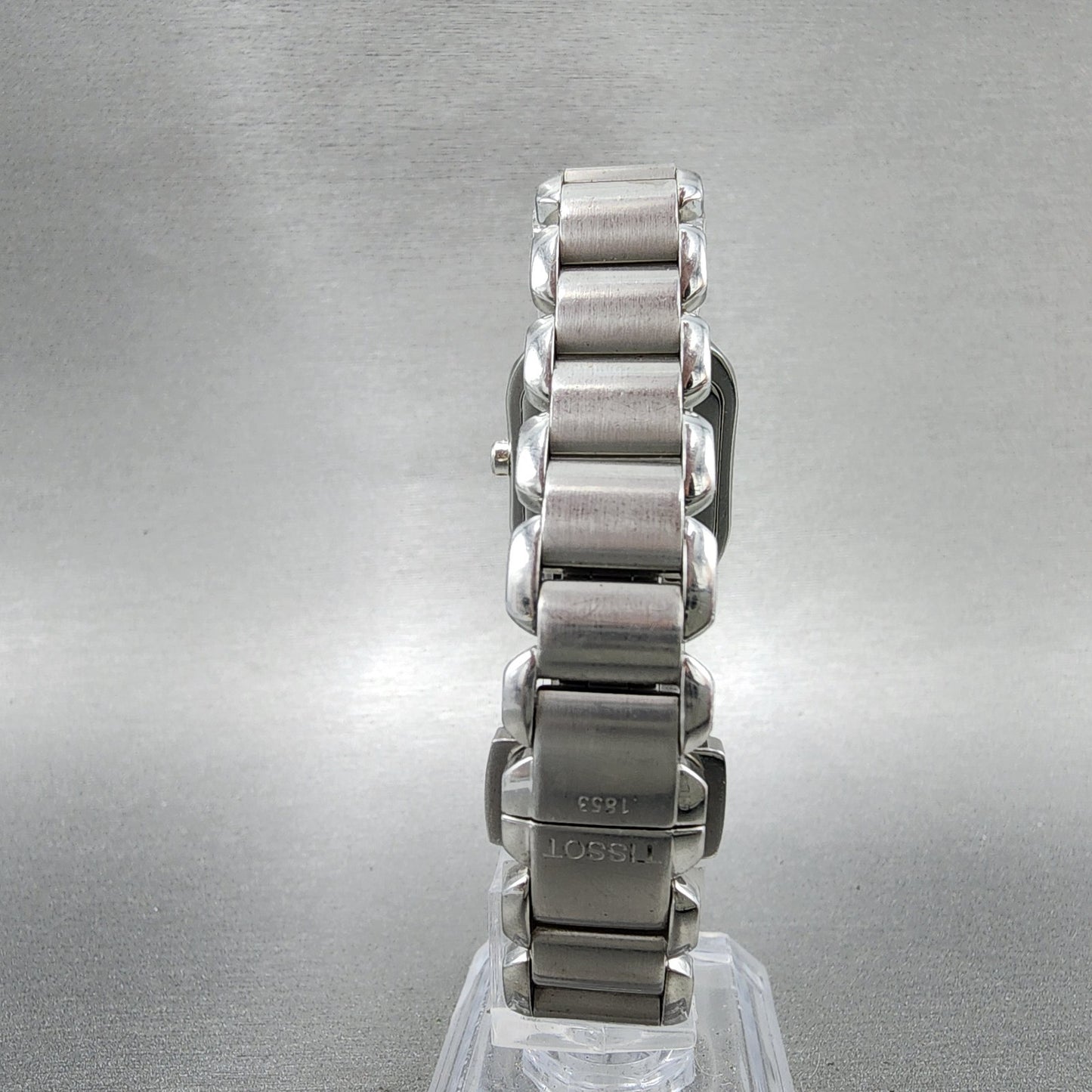 Tissot TWave Tank Watch Women 24mm MOP Dial Steel Rectangle L750/850 New Batt7