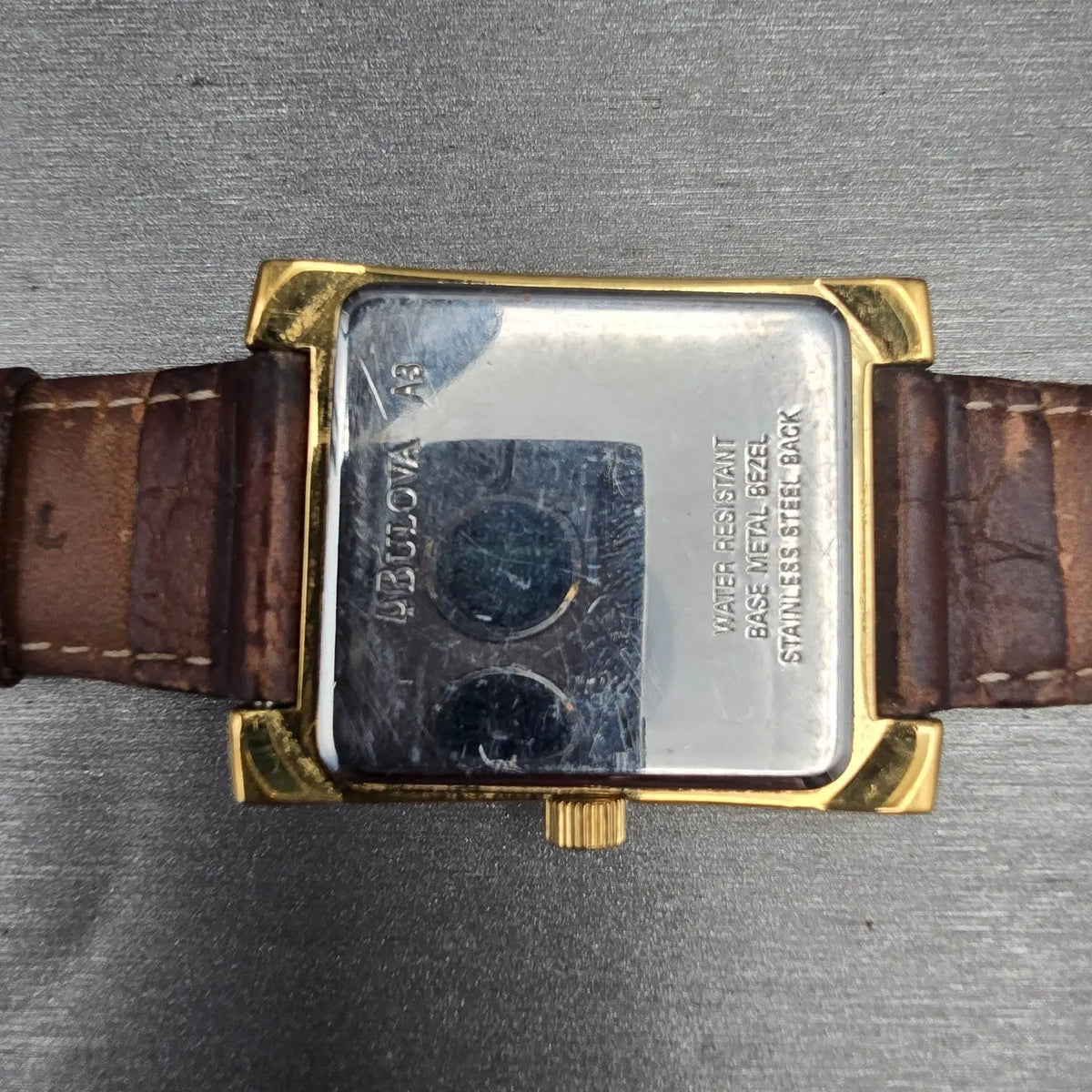 Bulova Caravelle Watch Men 30mm Cream Dial Daydate Rectangle 44C08 New Battery10