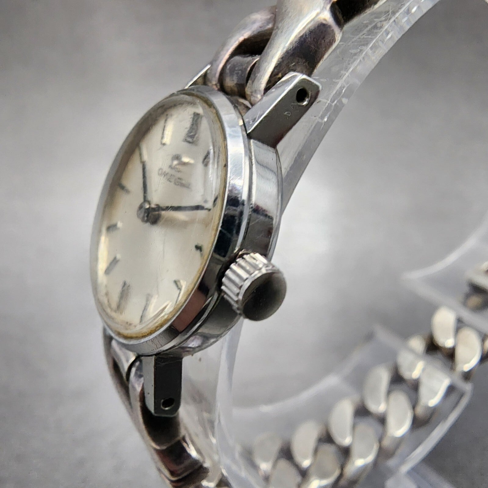 Omega Watch Women 20mm Silver Dial Steel Case 925 Silver Band Manual READ!!!!!!!2
